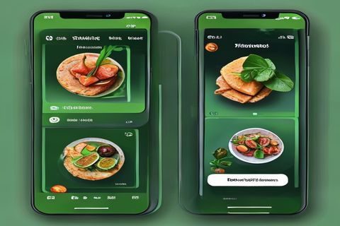 肉书屋App在iPhone和Android手机上同时展示，青柠绿界面清晰，阅读体验对比图